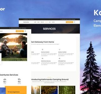 Kathmandu - Campground & Outdoor Activity Elementor Template Kit