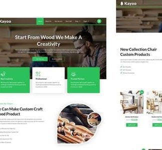 Kayoo - Wood Company Woocommerce Elementor Template Kit