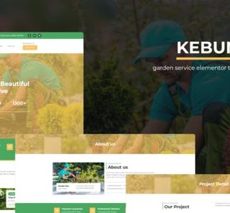 Kebun - Garden Service Elementor Template Kit
