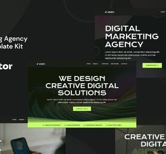 Keen - Dark Digital Marketing Agency Elementor Template Kit