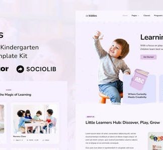 Kiddos - School & Kindergarten Elementor Template Kit