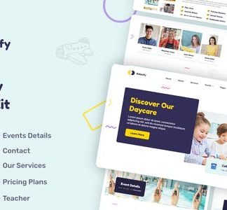 Kidsnify - Kindergarten & Preschool Elementor Template Kit