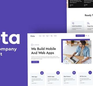 Kieta - App & Software Agency Elementor Template Kit