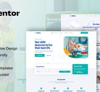 Kindera - Child Therapist & Psychologist Service Elementor Template Kit