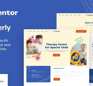 Kinderly – Child Therapist & Psychologist Elementor Template Kit
