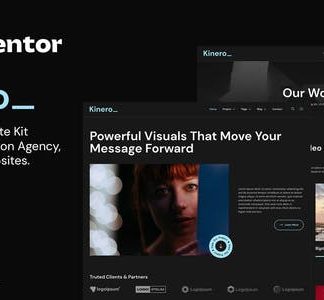 Kinerio – Video Production Agency Elementor Template Kit