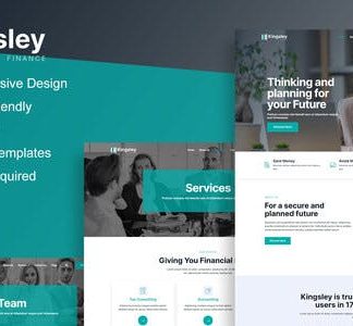Kingsley - Finance & Investment Elementor Template Kit