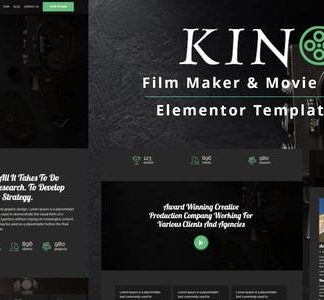 Kino - Film Maker & Movie Studio Elementor Template Kit