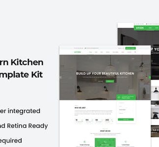 Kitzen | Modern Kitchen Elementor Template Kit
