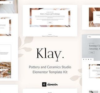 Klay - Pottery and Ceramics Studio Elementor Template Kit