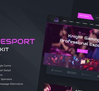 Knight | eSports & Gaming Elementor Template Kit