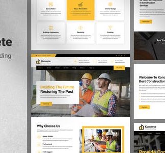 Koncrete - Construction & Building Elementor Template Kit