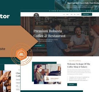 Kope - Cafe Coffee Shop & Bar Elementor Template Kit