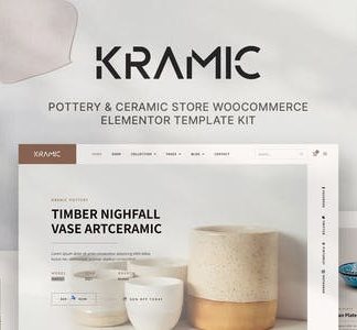 Kramic – Pottery & Ceramic Store WooCommerce Elementor Template Kit