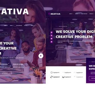 Krativa - Creative & Digital Agency Services Elementor Template Kit
