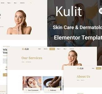 Kulit - Skin Care & Dermatology Elementor Template kit