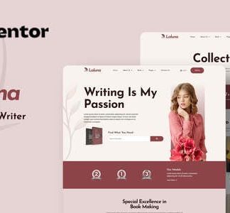 Laluna - Book Author & Writer Elementor Template Kit