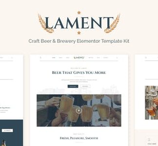 Lament - Craft Beer & Brewery Elementor Template Kit