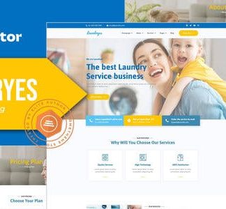 Laundryes - Laundry & Cleaning Elementor Template Kit