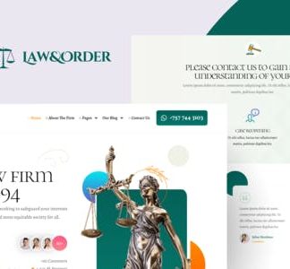 Law & Order - Law Firm & Lawyers Elementor Template Kit