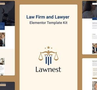 Lawnest - Law Firm & Lawyer Elementor Pro Template Kit