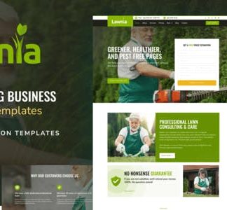 Lawnia - Gardener & Landscaping Business Elementor Template Kit