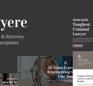Lawyere - Legal & Attorney Elementor Template Kit