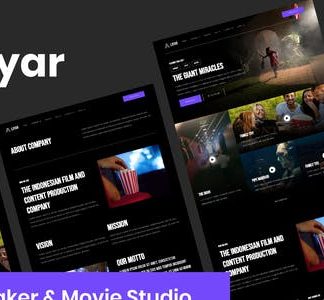 Layar - Film Maker & Movie Studio Elementor Template Kit