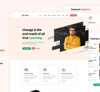 Learen - E-Learning & Online Courses Elementor Template Kit