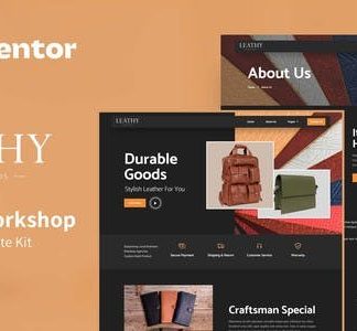 Leathy - Leather Workshop Elementor Template Kit
