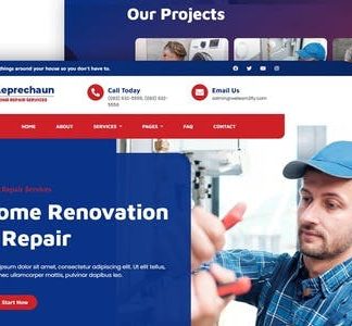 Leprechaun - Home Repair Elementor Template Kit