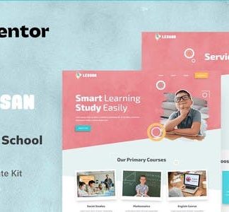 Lessan - Elementary School Tutoring Elementor Template Kit