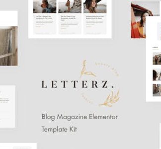 Letterz - Blog Magazine Elementor Template Kit