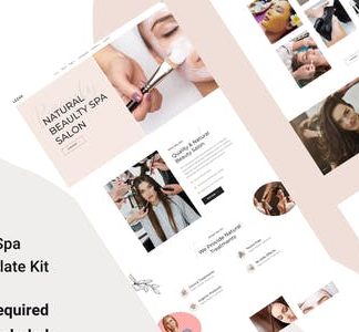 Lezar Beauty Salon & Spa Elementor Template Kit