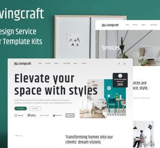 Livingcraft - Interior Design Services Elementor Pro Template Kit