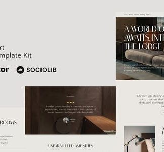 Lodge - Hotel & Resort Elementor Template Kit