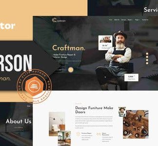 Luckerson - Carpenter & Craftman Elementor Template Kit