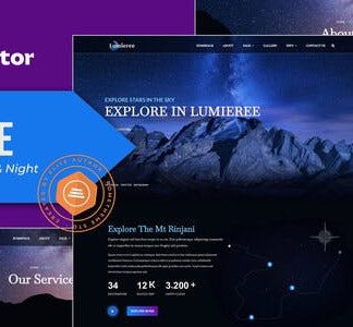 Lumieree -  Adventure Travel & Night Camping Elementor Template Kit