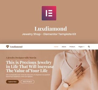 Luxdiamond - Jewelry Shop Elementor Template Kit