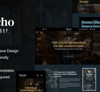 Maccho - Gentlemen Barbershop Elementor Template Kit