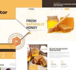 Madoe - Honey Bee Farm Elementor Template Kit