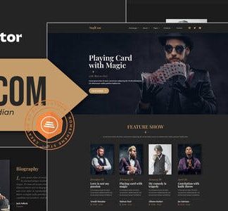 Magicom - Magician & Comedian Club Elementor Pro Template Kit