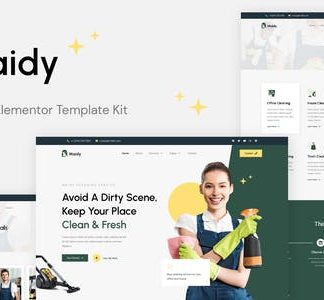 Maidy - Cleaning Service Elementor Template Kit