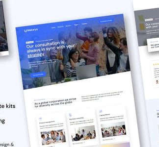 Makaryo - Corporate and Business Consulting Elementor Template kits