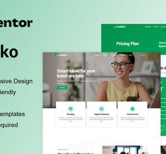 Makko - Digital Agency Elementor Pro Full Site Template Kit