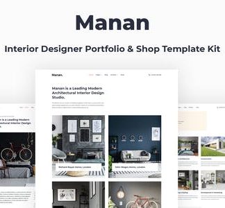 Manan - Interior Designer Elementor Template Kit