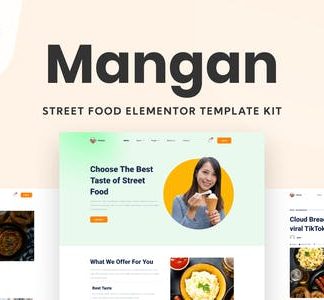 Mangan - Restaurant Elementor Template Kit