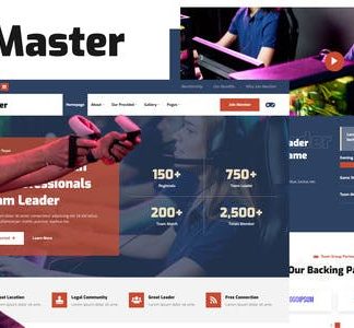 Master - Esport Team & Gaming Community Elementor Template Kit