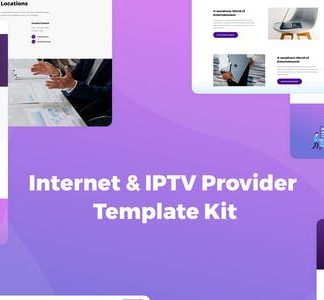 MaxiNet - Internet & IPTV Provider Elementor Template Kit