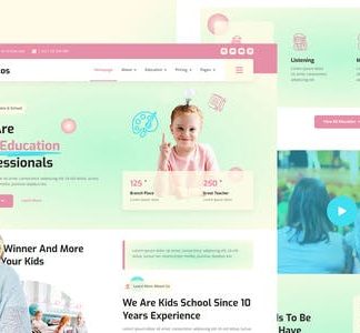 Mbolos - Kids School Profile & Promotion Elementor Template Kit